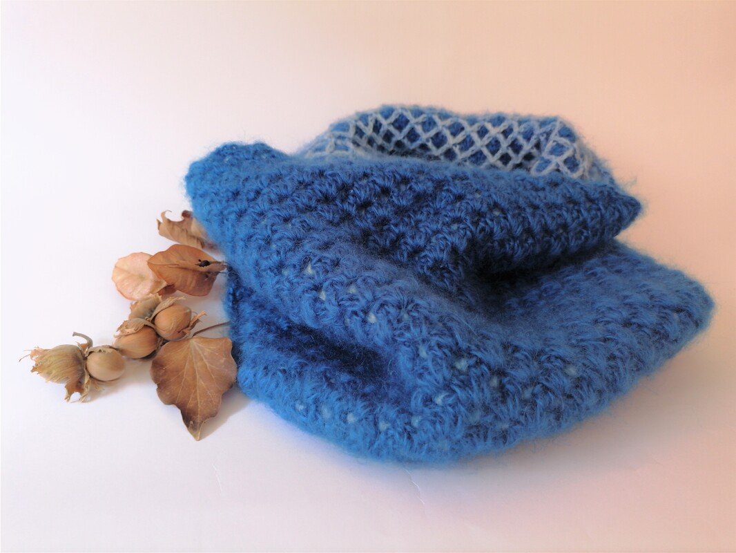 Reversible infinity scarf. Crochet pattern - Image 5