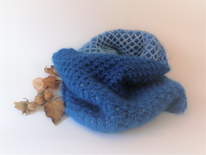 Wendeschal Damen. Schlauchschal. Häkelanleitung