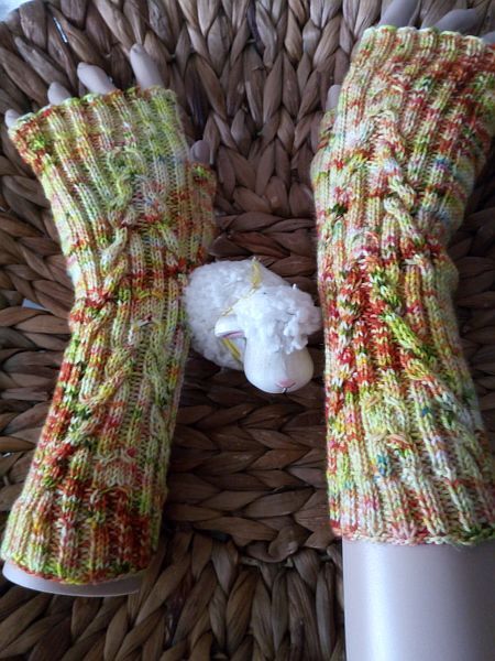 Anleitung Handstulpen wilder Bachlauf