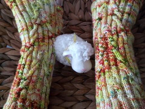 Anleitung Handstulpen wilder Bachlauf