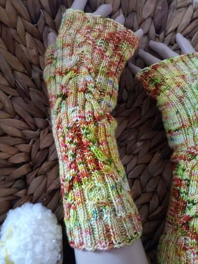 Anleitung Handstulpen wilder Bachlauf