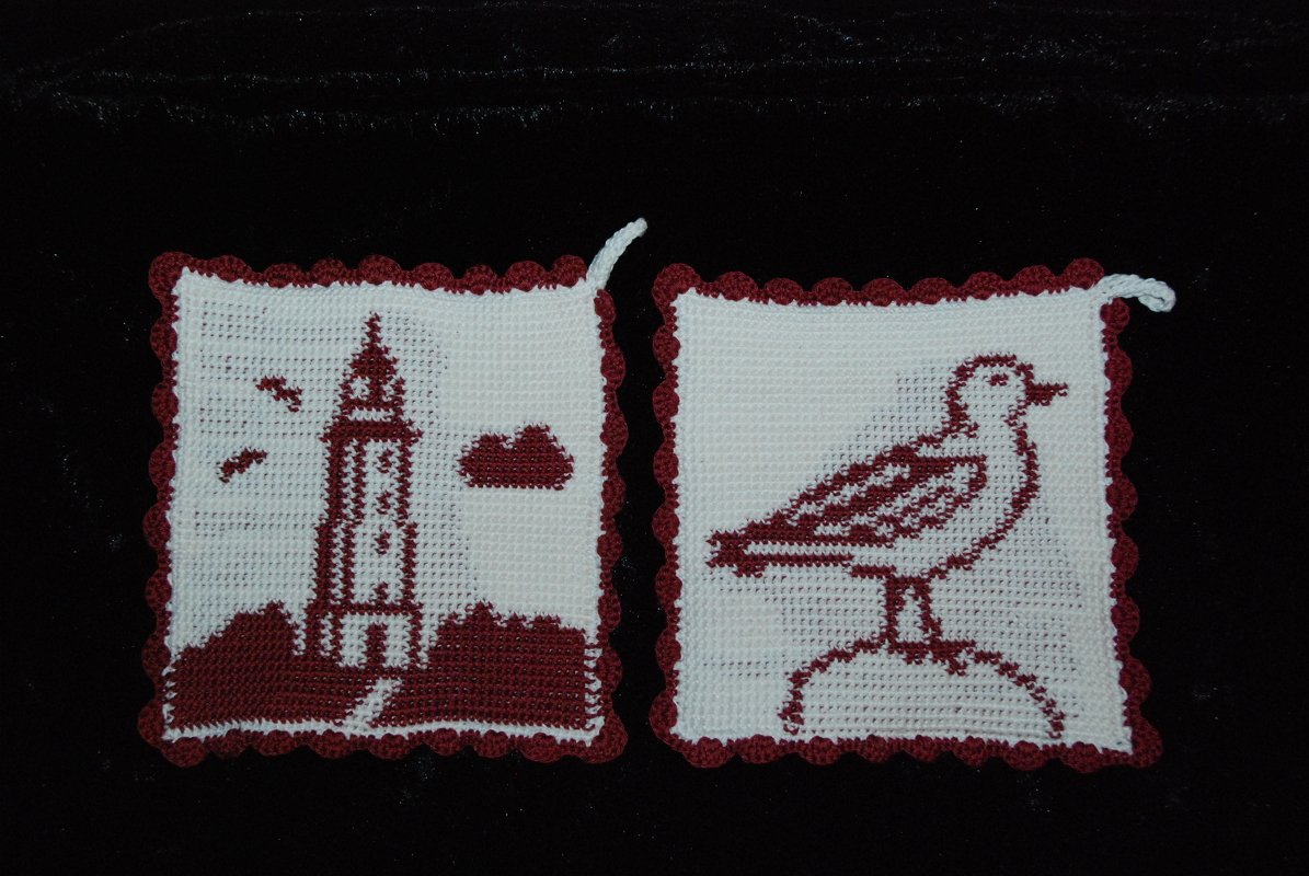 Häkelanleitung Doubleface-Topflappen Maritim 2 - Hiddensee - Bild 2