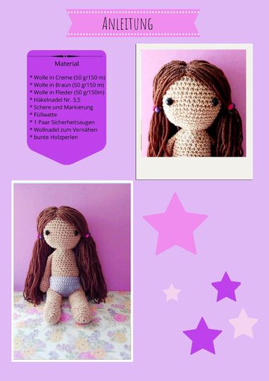 Anleitung Amigurumi Puppe "Sophie" häkeln