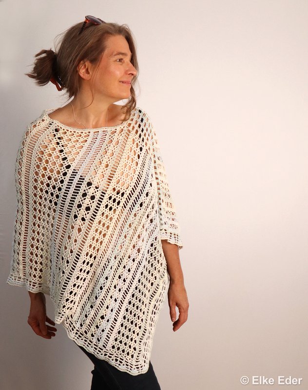 Poncho "Symphonia" im Mustermix - H&auml;kelanleitung - Bild 7