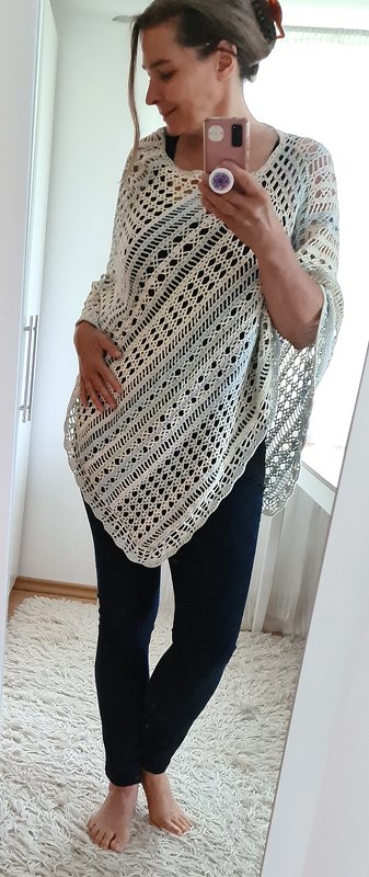 Crochet Pattern Poncho "Symphonia" - Mixed Stitch Design, Bridal Cover Up - Image 6