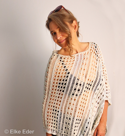 Poncho „Symphonia“ im Mustermix