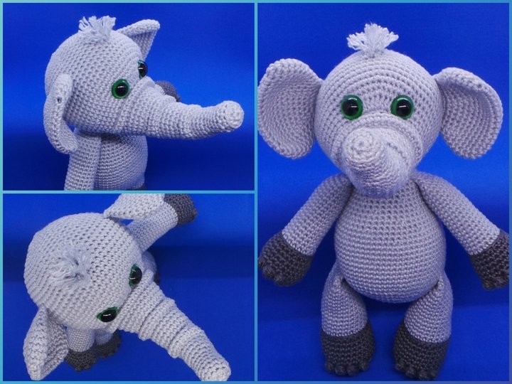 Häkelanleitung Elefant Egon