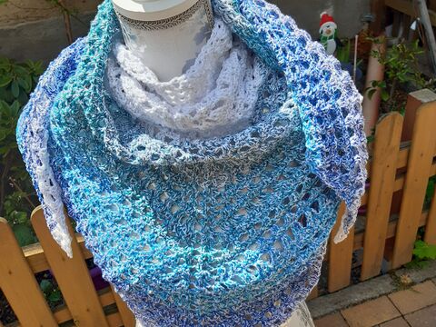 Dreieckstuchmuster "shine" Häkelanleitung