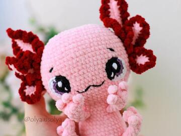 Häkelanleitung Axolotl Finn