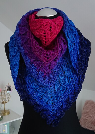 Tuch Palina häkeln Dreieckstuch