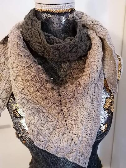 Tuch Palina häkeln Dreieckstuch