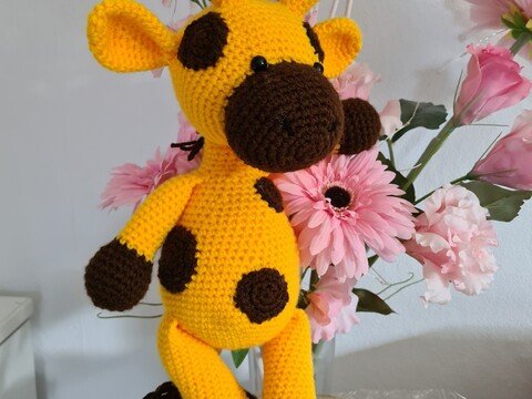 Häkelanleitung Giraffe Toto groß ca. 40 cm