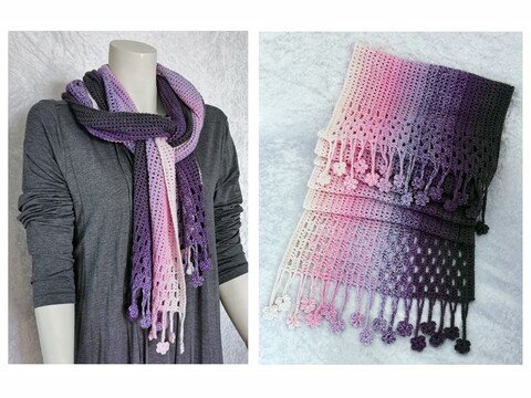 Häkelanleitung Schal / Stola "Belli"