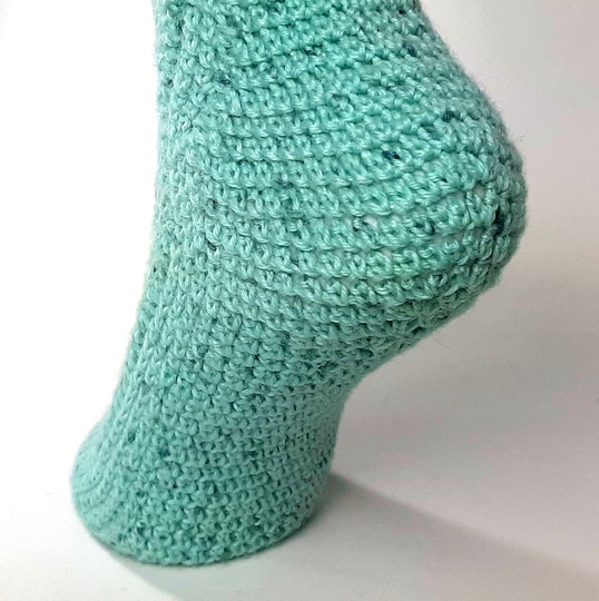 "Die Häkelsocken", No4, Toe-Up, wie gestrickt, Gr-34-45