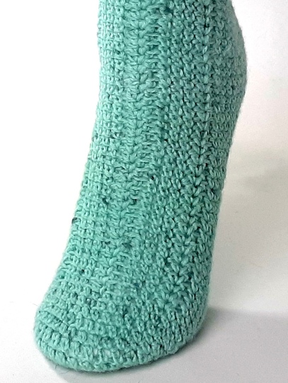 "Die Häkelsocken", No4, Toe-Up, wie gestrickt, Gr-34-45