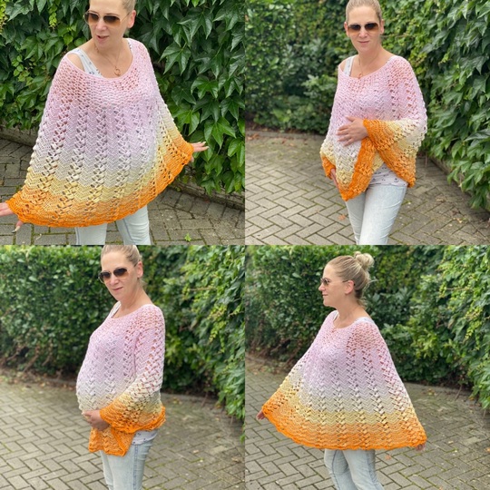Häkelanleitung Sommerponcho "Sunshine-Baby"