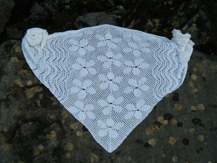 Knitting pattern scarf "wedding"