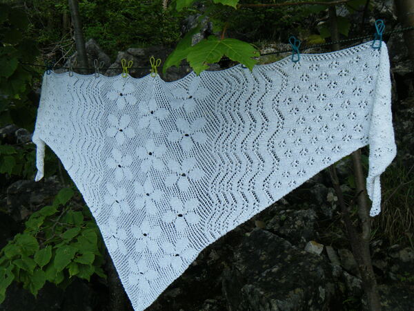 Knitting pattern scarf "wedding"