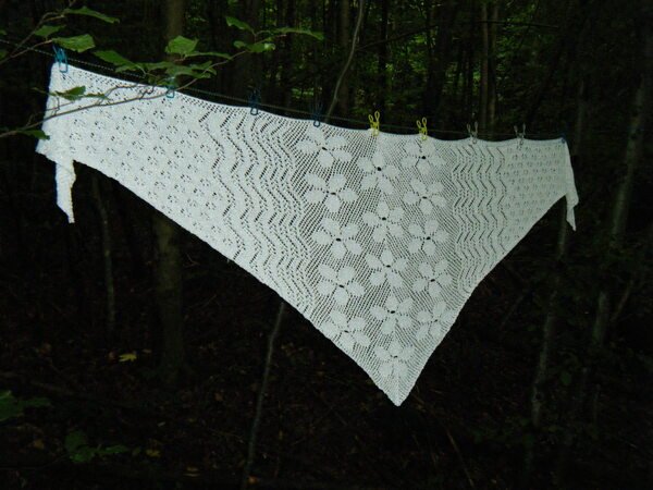 Knitting pattern scarf "wedding"
