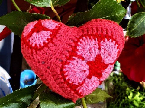 Anleitung Herz im Design der African Flowers