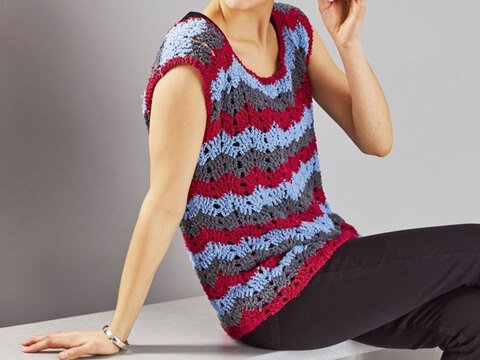 TOP CROCHET STRIPES