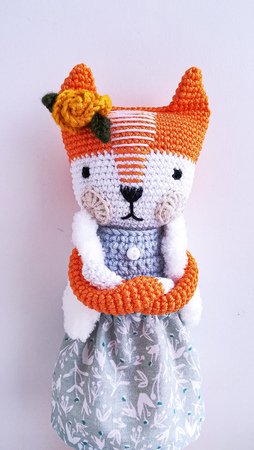 Amigurumi crochet pattern fox