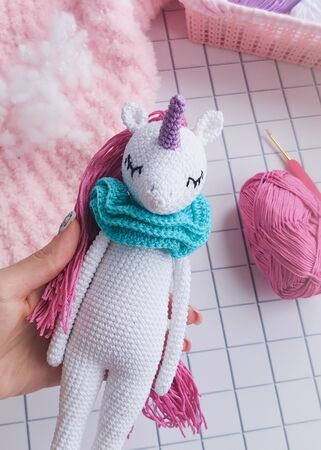Amigurumi crochet pattern Molly the unicorn