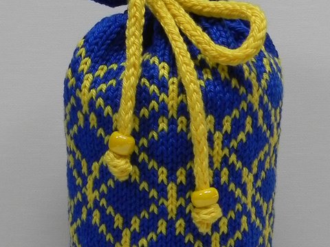 Geschenkbeutel Unendlichkeit Strickanleitung