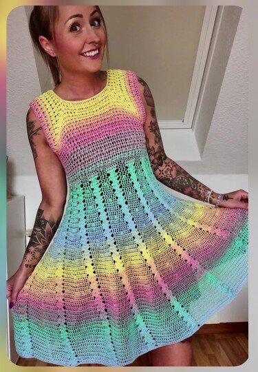 Kleid Quinn häkeln Häkelkleid