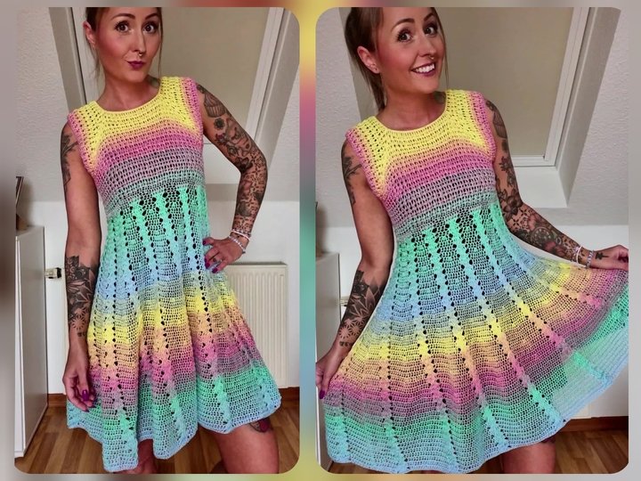 Kleid Quinn häkeln Häkelkleid