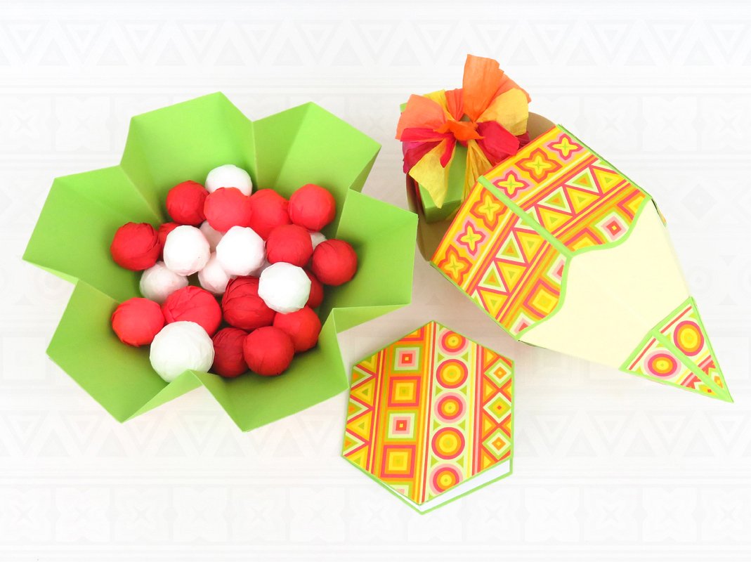 Explosionsbox für Süßigkeiten in Stiftform – Bastelanleitung und Vorlagen