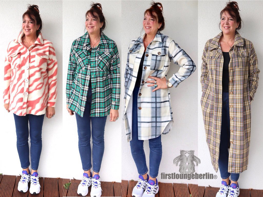 Woody Hemd Jacke Mantel Holzfäller Cowboy Fleecejacke Damenbluse