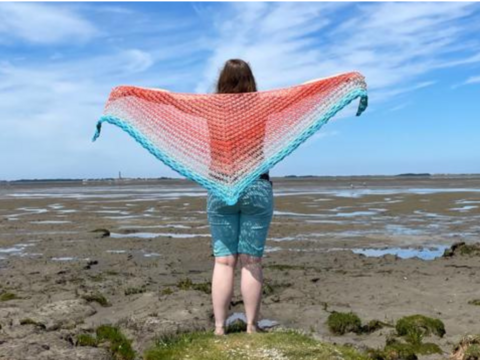 Häkelanleitung Dreieckstuch "Beach Vibes"