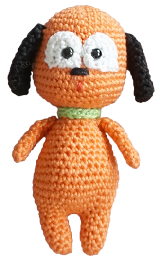 Crochet Pattern little Amigurumi Dog Peppi!