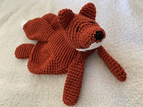 Häkelanleitung - Schmusetuch "Fuchs"