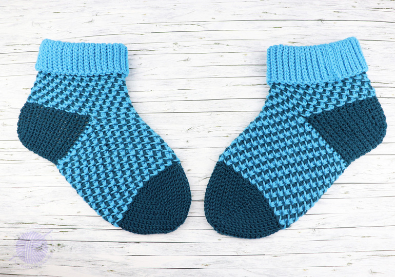 House socks “Casual”  (knitted look, comfortable heel), sizes: 34-43