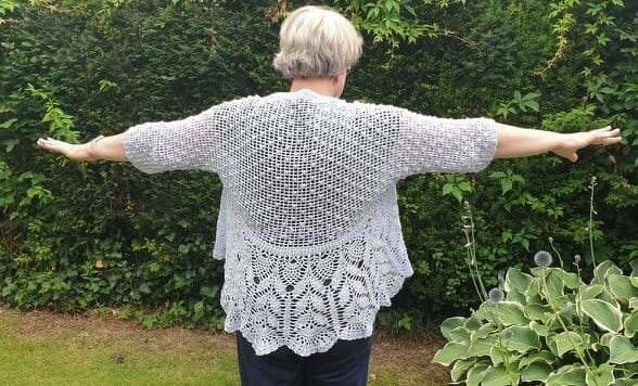 Häkelanleitung Bolerojacke "Ninfea" - anpassbar an die Körpergröße - Bild 10
