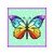 Häkelmuster * RegenBogen SCHMETTERLING * Grafik für FM Decke