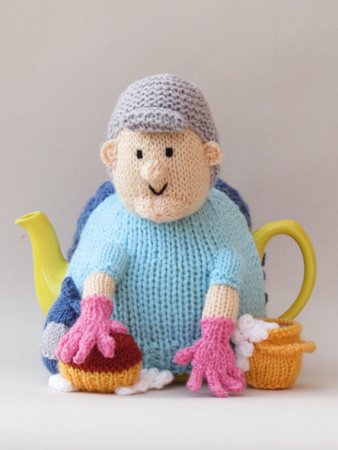 Cleaning Lady Tea Cosy Knitting Pattern