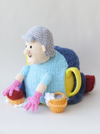 Cleaning Lady Tea Cosy Knitting Pattern