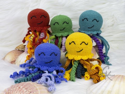 Qualle Sally - Häkelanleitung von CaroKunterbunt