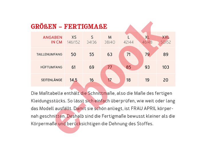 FRAU APRIL • High und Mid Waist Pant oder Bikinihose, e-book