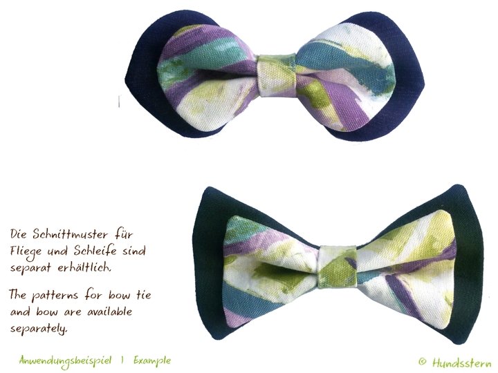 BRIDA Bow for Dog Collar in 4 sizes Sewing Pattern