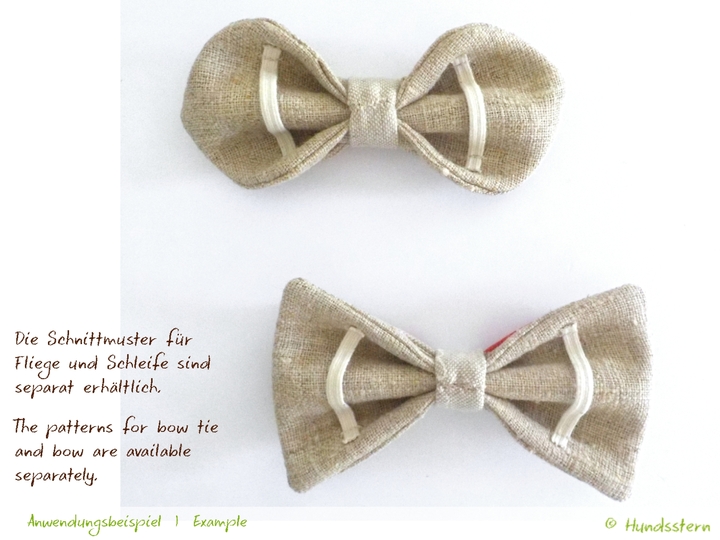 BRENDAN detachable Bow Tie for dogs in 4 sizes Sewing Pattern