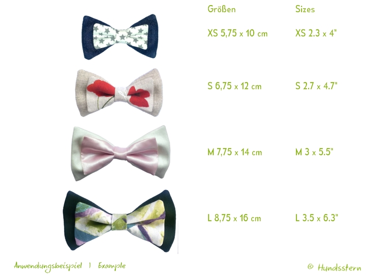 BRENDAN detachable Bow Tie for dogs in 4 sizes Sewing Pattern
