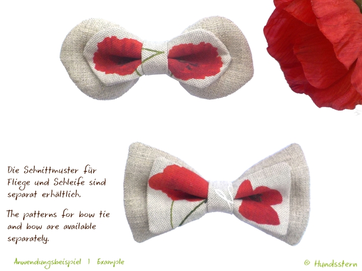 BRENDAN detachable Bow Tie for dogs in 4 sizes Sewing Pattern
