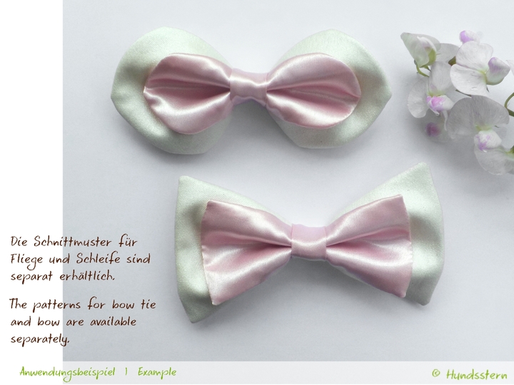 BRENDAN detachable Bow Tie for dogs in 4 sizes Sewing Pattern