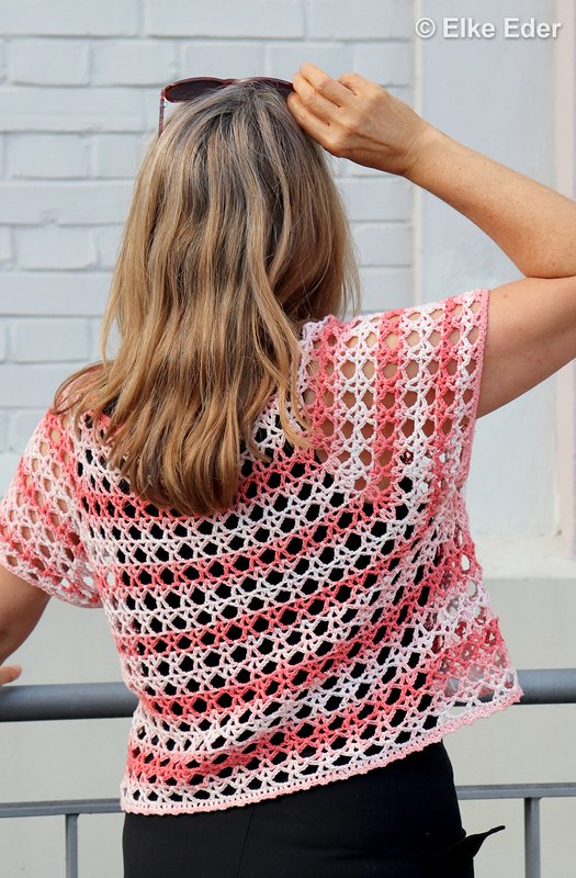 Top, Shirt, Croptop, Netzshirt "Emily" - Häkelanleitung RVO - Bild 12