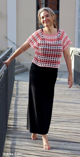 Top, Shirt, Croptop, Netzshirt "Emily" - Häkelanleitung RVO
