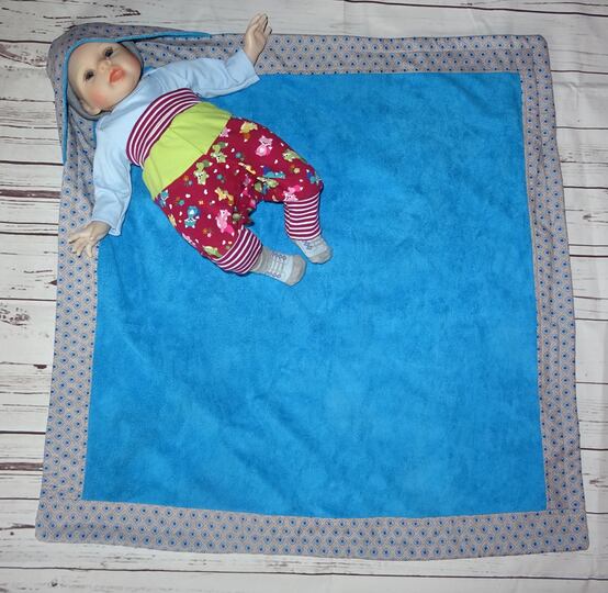 Baby Kapuzendecke nähen E-Book Decke für Babys